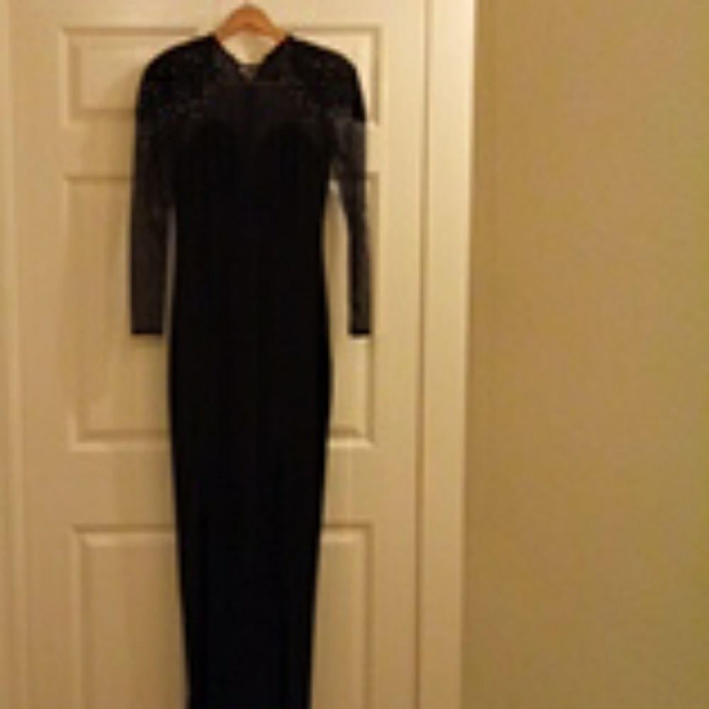 Long Black Evening Dress